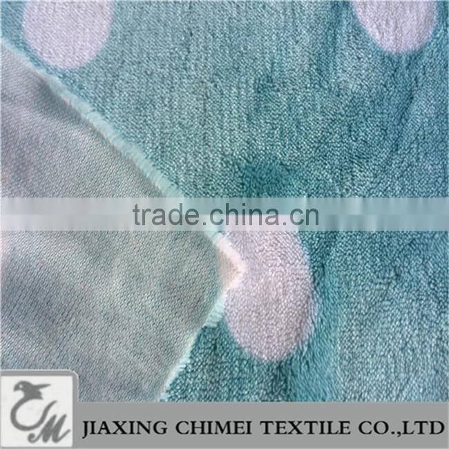 printed coral velvet faux fur