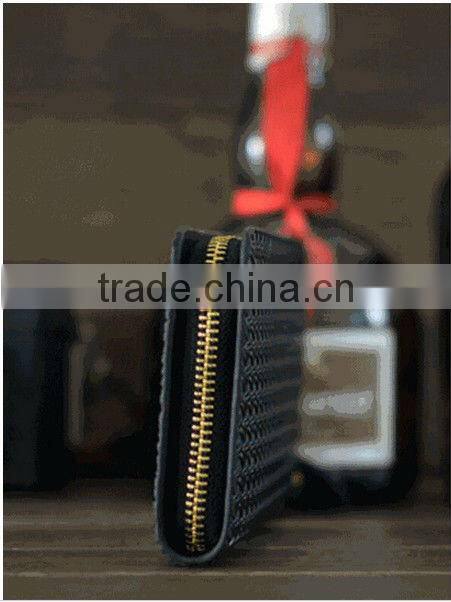 2013Promotion hotsell Zipper leather designer wallet for men
