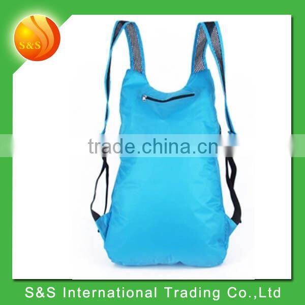 bright color lightweight promotional cheap cute foldable backpack