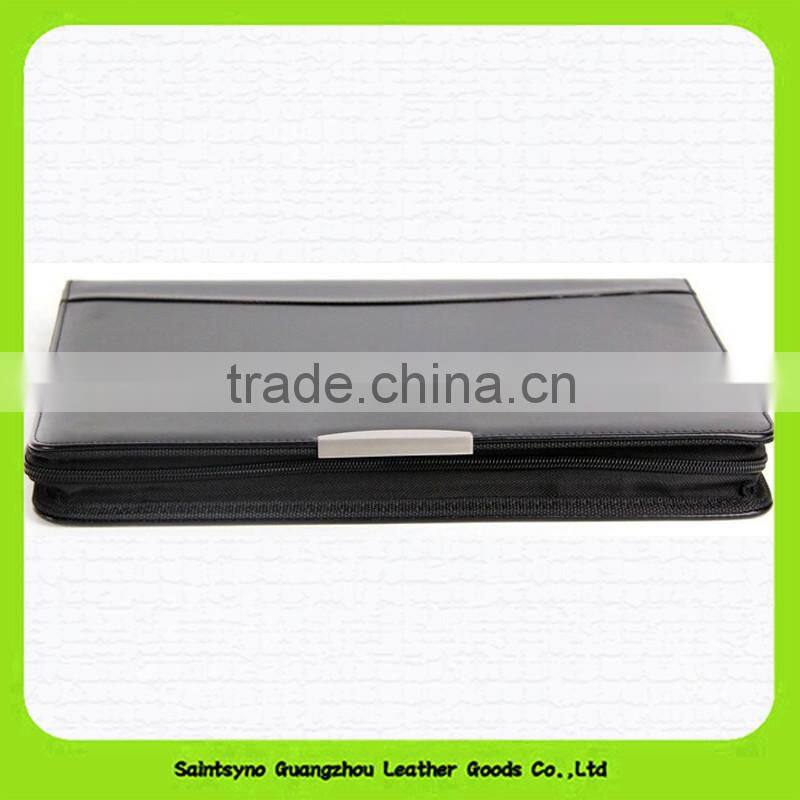 Customized A4 Leather Document File Cover Folder With Calculator Office File Cover Designs