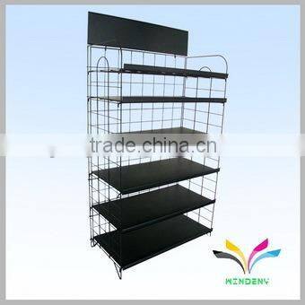 High quality sturdy hotel metal 4 tiers foldable luggage rack