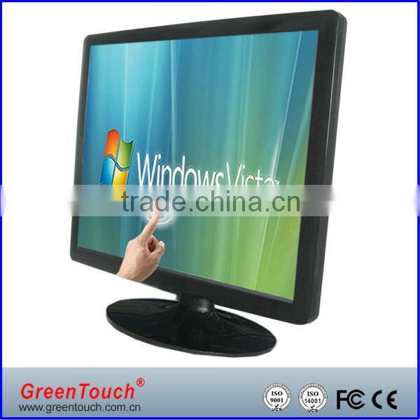 22'' high resolution computer monitor,industrial touch desktop monitor,TFT LCD Resistive screen monitor with VGA,DVA