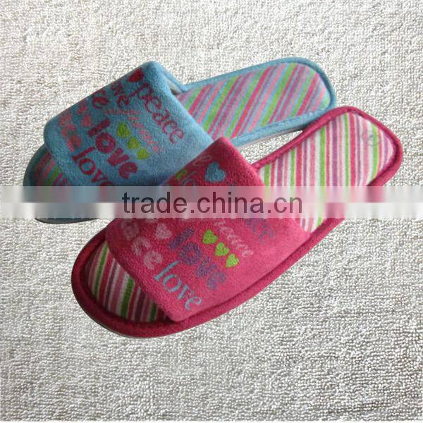 Jersey with teddy print women indoor Slippers, women home slippers,women house slippers,