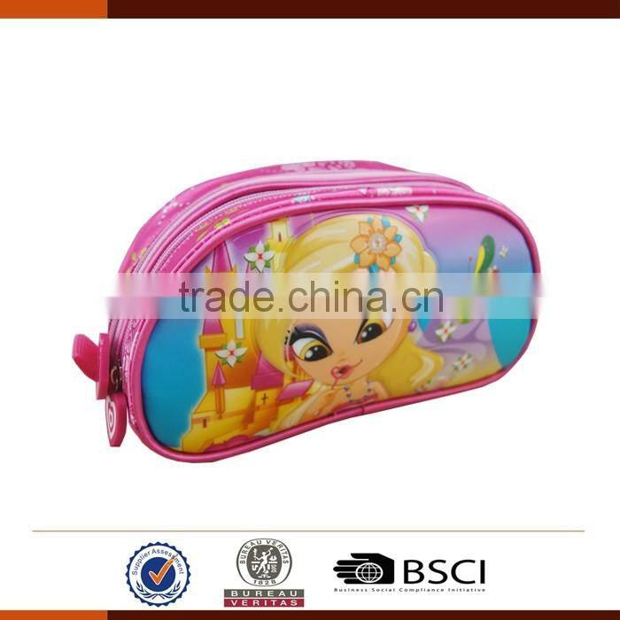 Beautiful PVC Kids Pencil Case Bags for Girls
