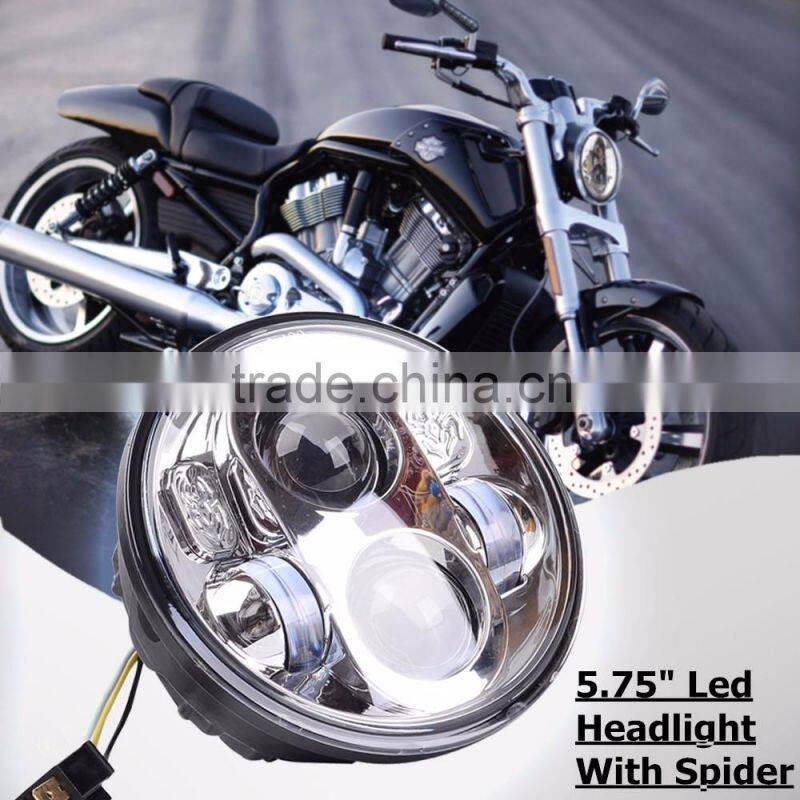 24v led lights 5.75" Motorcycle Parts Led Projector Daymaker LED H Beam Headlight For Harley Aluminum Lamp For Harley Dyne Sport