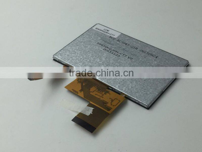 4.3'' TFT touch screen LCD monitor with capacitive for handheld device