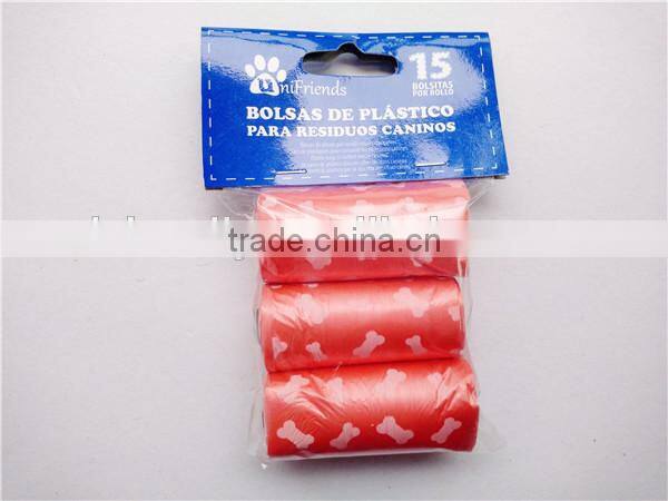 dog waste bag / dog poop bag / drawstring dog poop bag