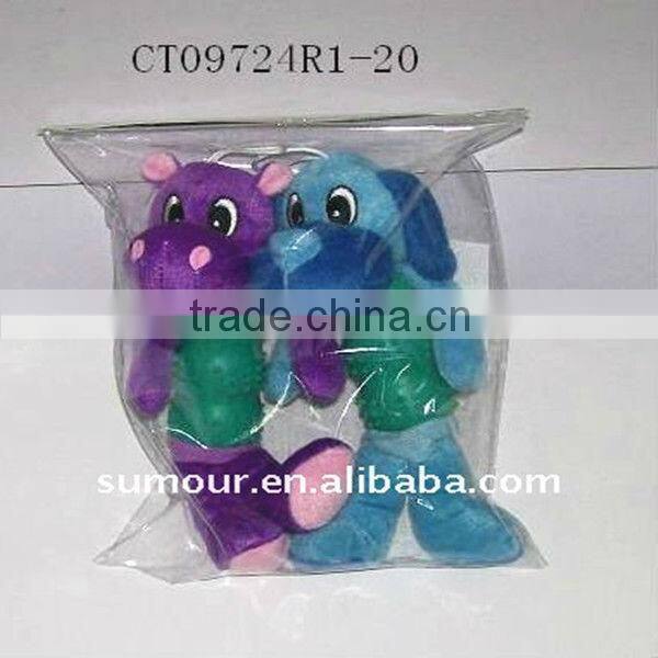 Long Body Animal Plush Keyring