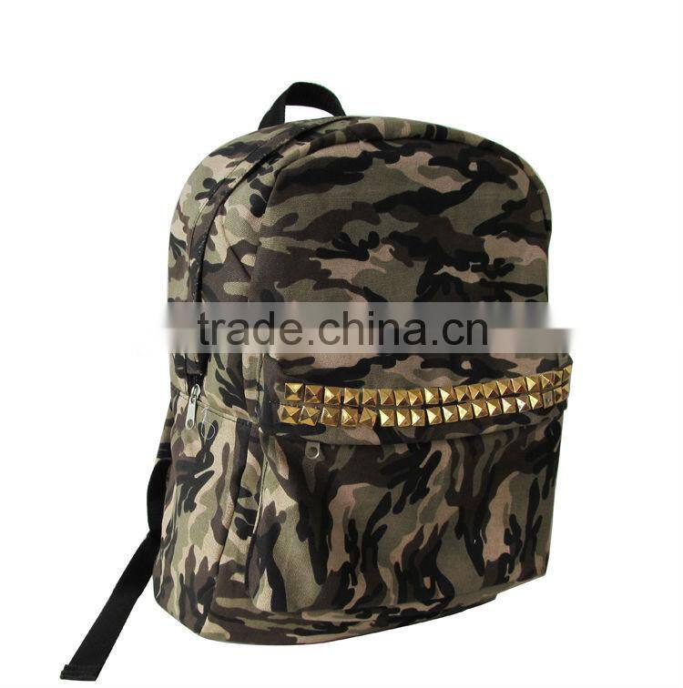 2016 new design heat transfer printing school backpack bag