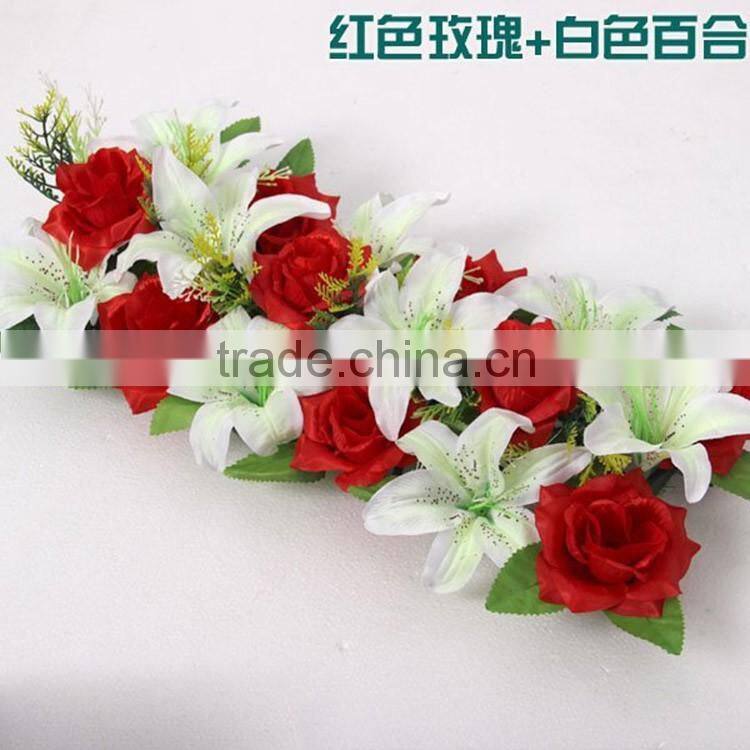 Artificial flower wall for wedding backdrop & stage background decoration