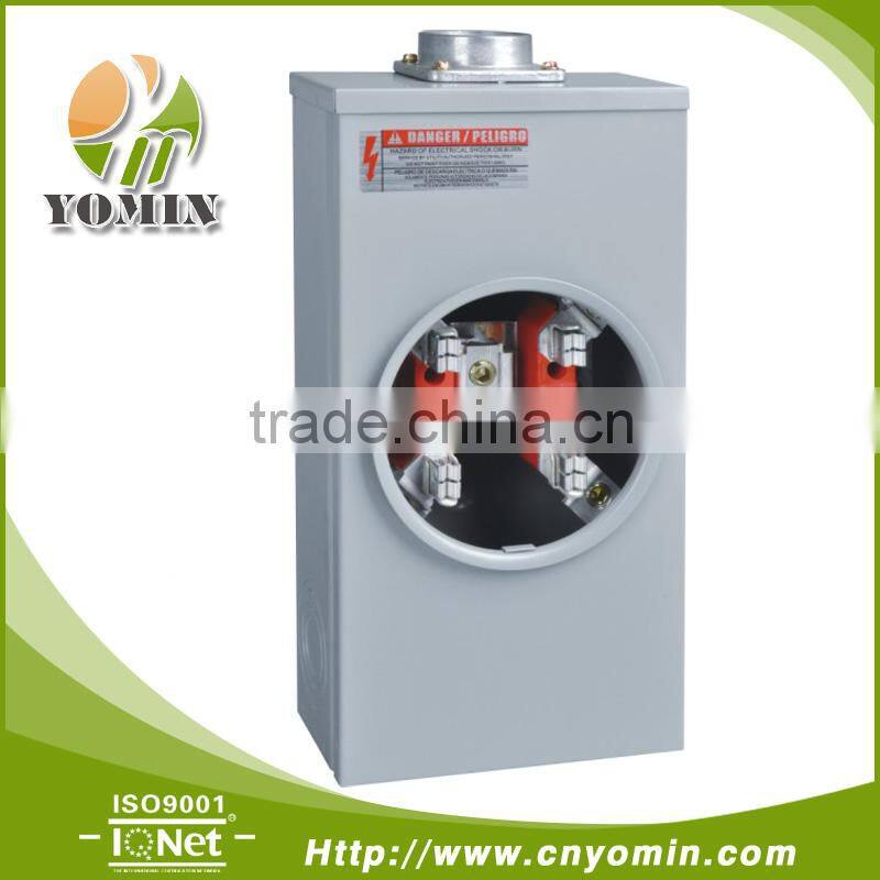 200A Single Phase/ Three Phase Square Meter Socket/Meter Base ( 4 jaws, 5 jaws, 7 jaws/4J, 5J, 7J )