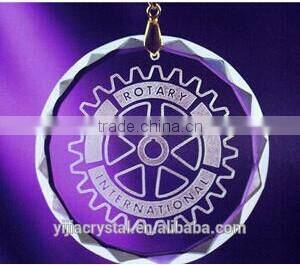 Crystal Christmas Ornament, Oval Shape Glass Ornament for Gifts