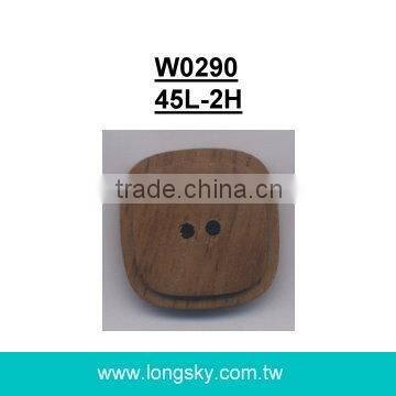 (#W0902) 1.5" 60L large size common design natural wood button