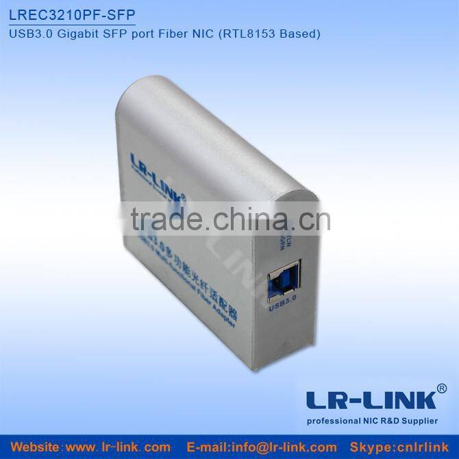 LREC3210PF-SFP USB3.0 to Gigabit Fiber NIC 1Gbps SFP Connector Converter Adapter