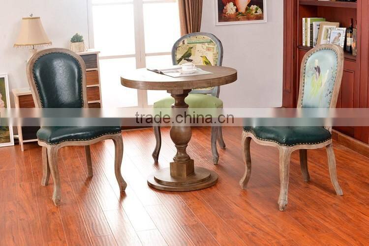 Hot sell Classic Retro European style solid wood Dining chair Y297