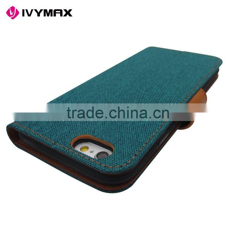 Retail packaging brand mercury colorful convas diary cover leather wallet phone case pouch with card slot for apple iphone 6
