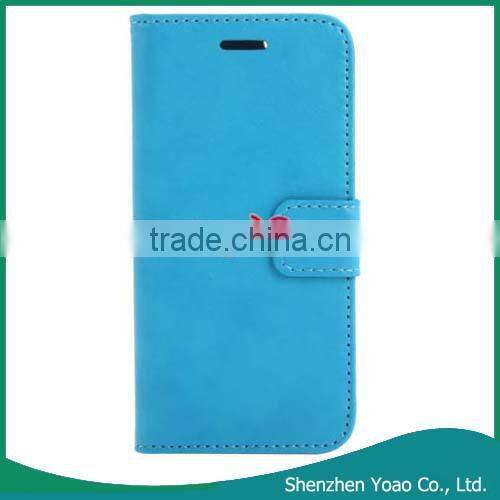 Hot Sell Credit Card Wallet Case for iPhone 6 4.7 Inch Blue
