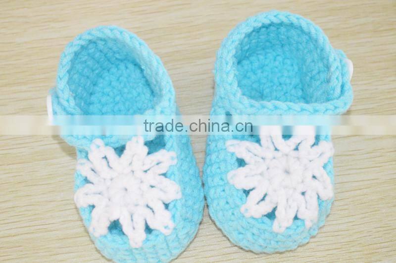 2015 best selling hand made crochet baby sandal shoes pattern