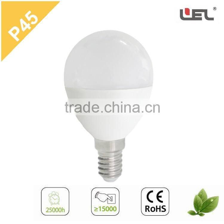 led bulb lamp CE-approved P45 E14 3W ceramic bongs Plastic Housing Globe LED Light Bulb led light bulb speaker