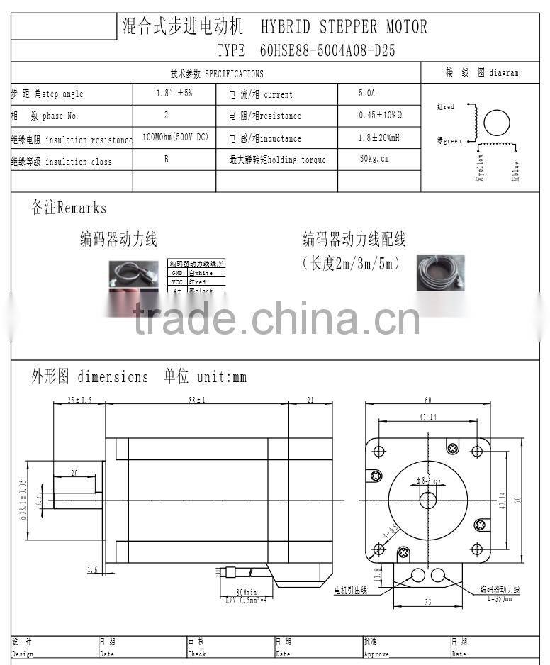 3.0n.m Closed loop Stepper motor Nema24 and controller