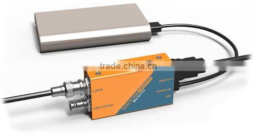 Pocket-size Broadcast 3G-SDI to HDMI Converter SDI input signal to HDMI signal and with SDI loop out