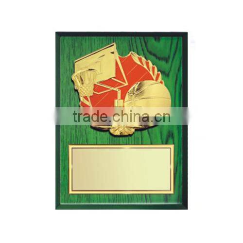 Green wood plaque swimming awards sports plaque