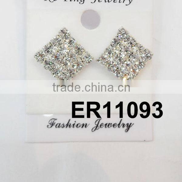 wholesale ladies glitter rhinestone prong studs