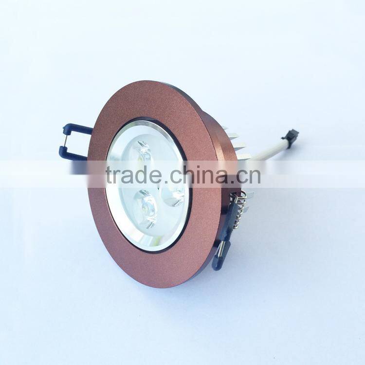 Coffee design LED ceiling lights long lifespan 3w 5w 7w LED down lights