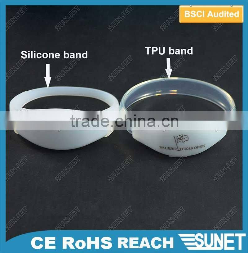 wholesale party supplies plastic soft LED TPU bracelet