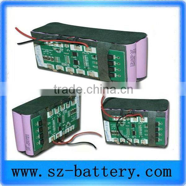 Deep cycle battery 7.4V 12ah lithium ion battery pack with medical devices