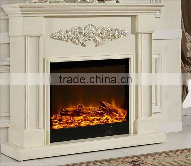 resin mantel fireplace With Electric Fireplace heater