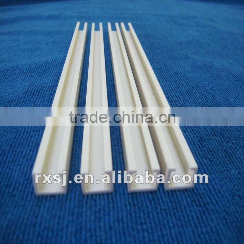 White U-shaped plastisc profile