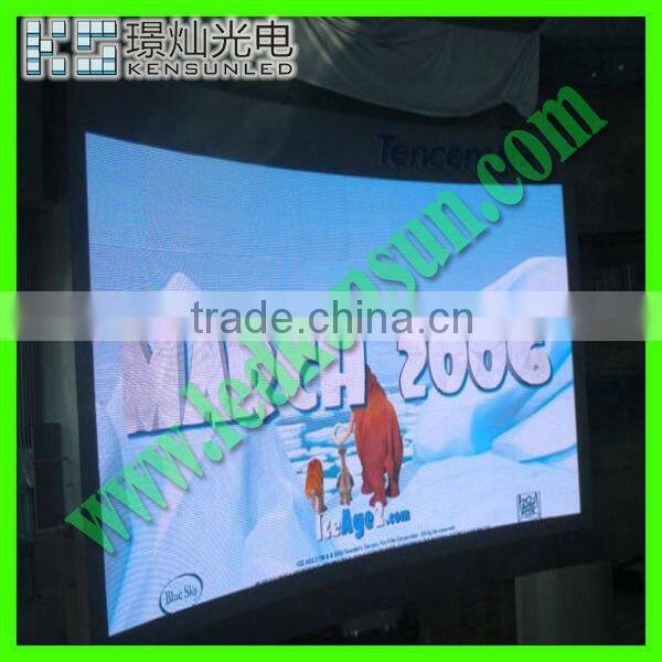 DIP full color P16 hd advertising arc led display