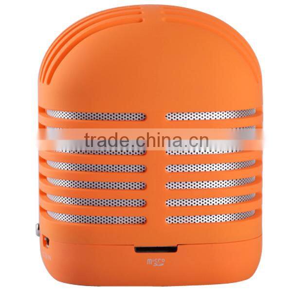 2015 New Products Portable Mini Bluetooth Speakers Metal Steel Wireless Smart Hands Free Speaker With FM Radio Support SD Card