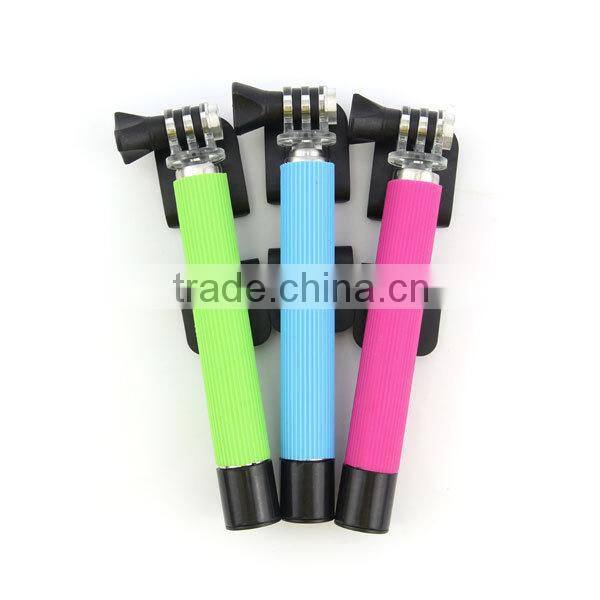 Hot Sell High Quality foldable cable selfie stick mini