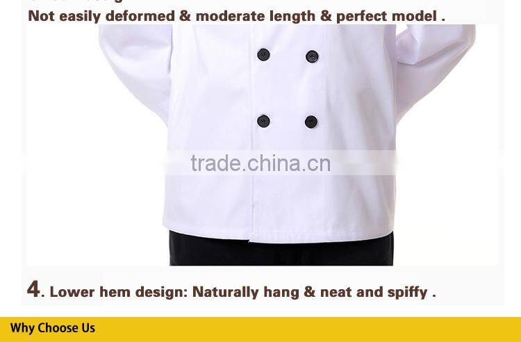 New fashion poly cotton women sexy chef uniform