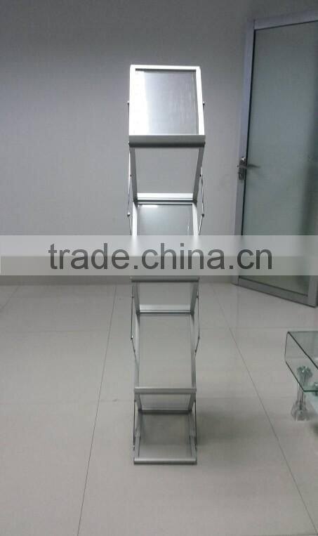 Portable brochure holder,literature display rack A4 size acrylic pop up stand