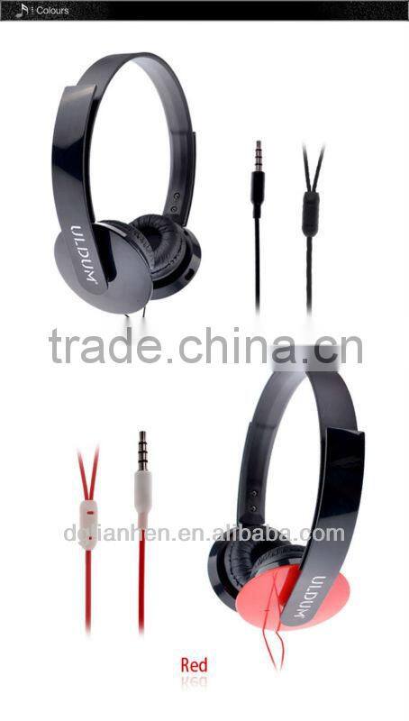 ULDUM wholesale earphone &headphone high quality computer audio headset for laptop,ipad,mobile phone