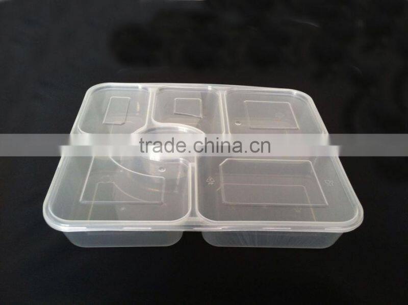 disposable Clear food grade container plastic food grade deli container roast chicken box