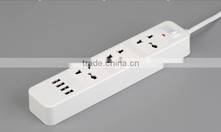2500w power extension socket with USB charging port