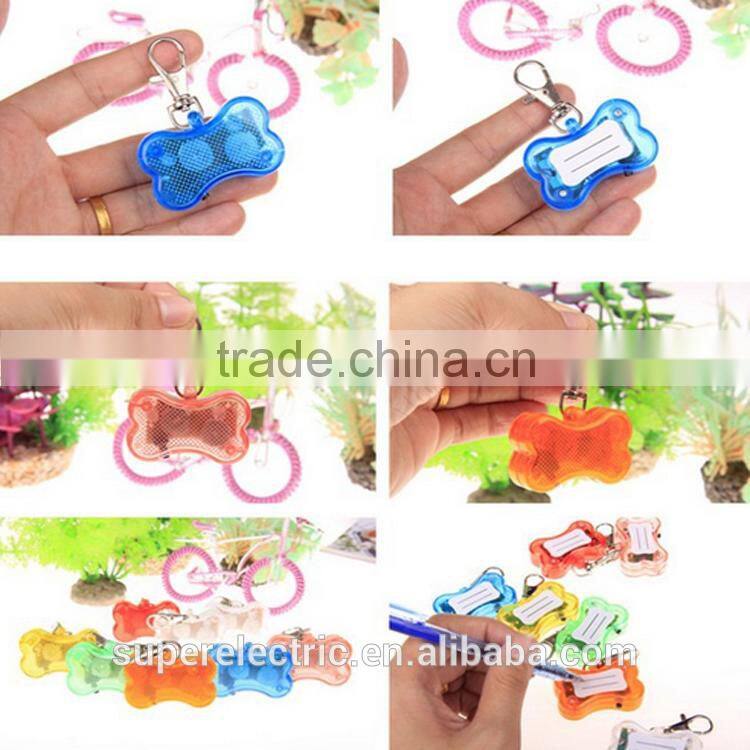 Top quality eco-friendly dog led name band customized design led pendant for pets