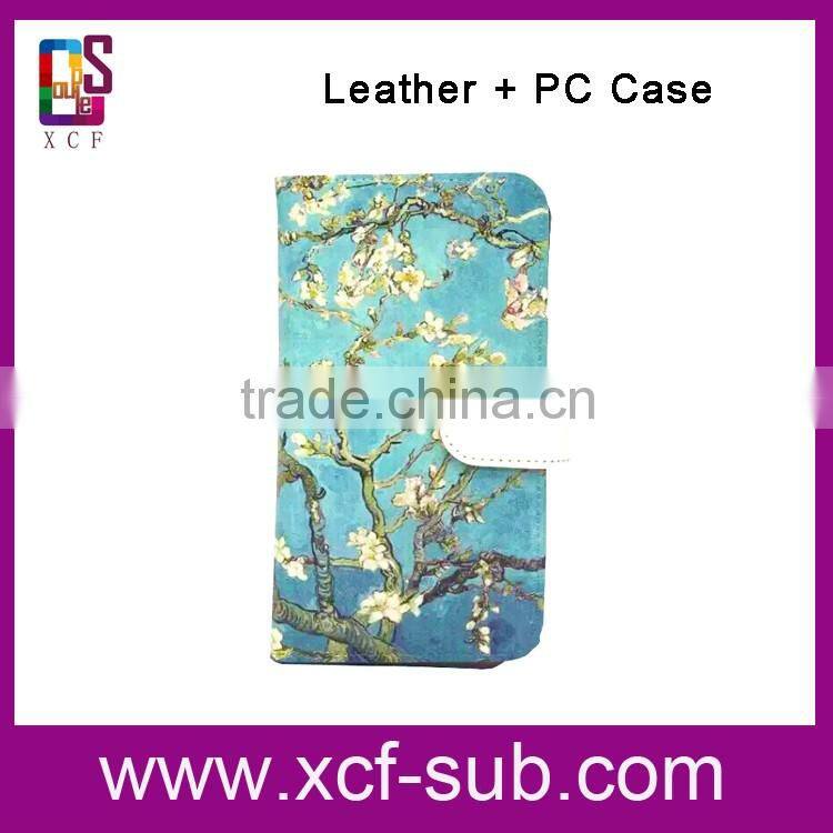 Wholesale Custom Design Light Weight Bulk 2D flip Blank Sublimation leather Mobile Phone Case For iphone6s