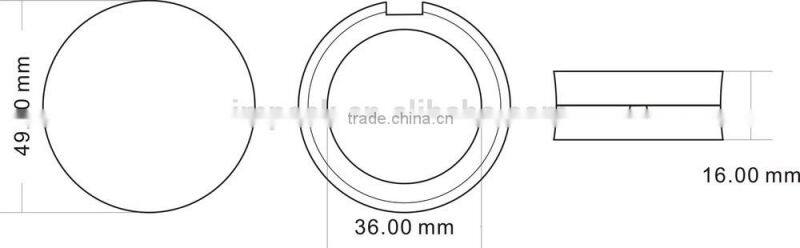 black pressed powder empty cosmetic compact powder case