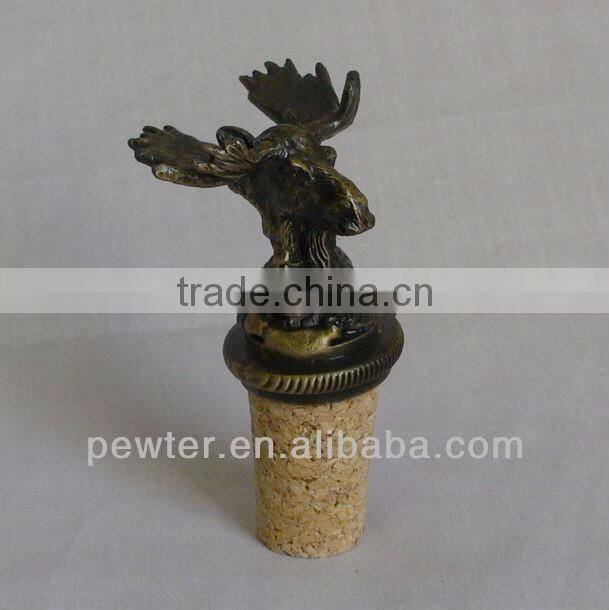 Animal design metal wine bottle stopper