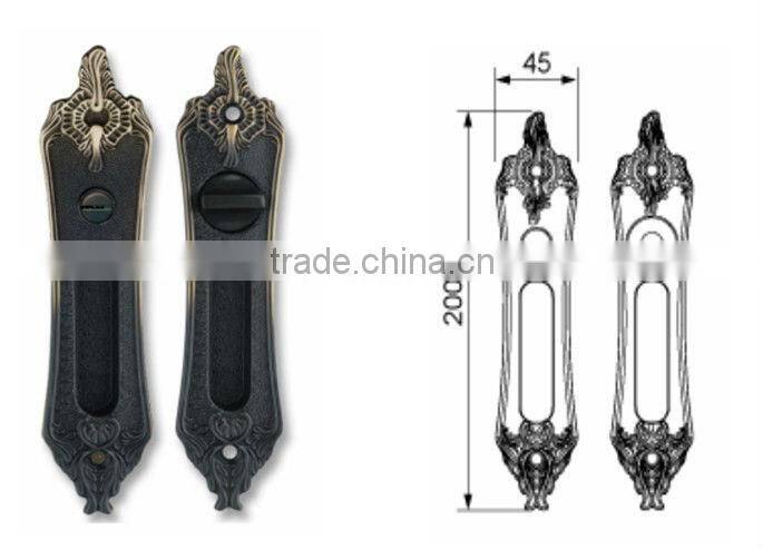 Brass concealed handle