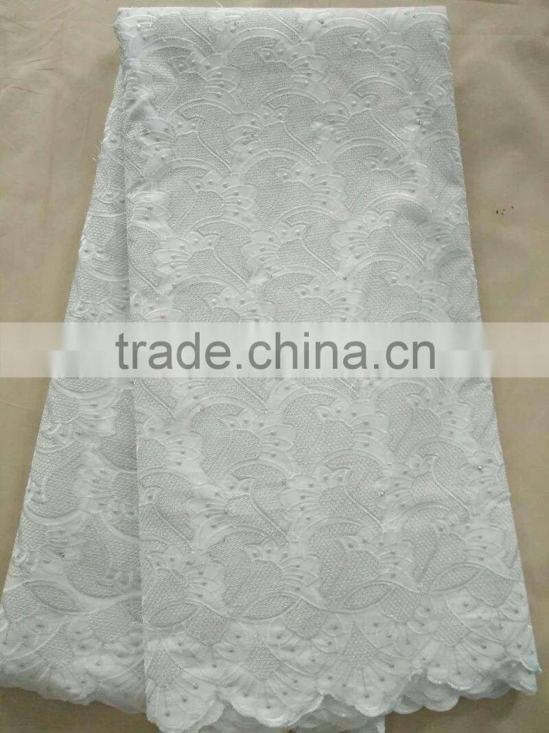 High quality big swiss voile african lace swiss voile lace fabric for dress women