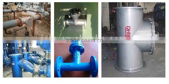 ST16C,ST34C stainless steel big flow high quality t type strainer