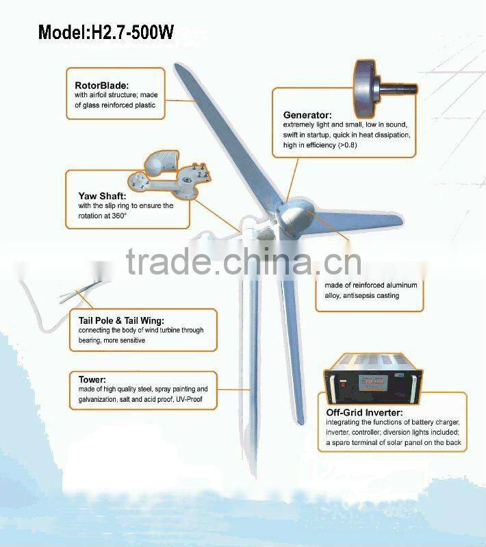 energy conservation 12 volt homemade wind generator 500w