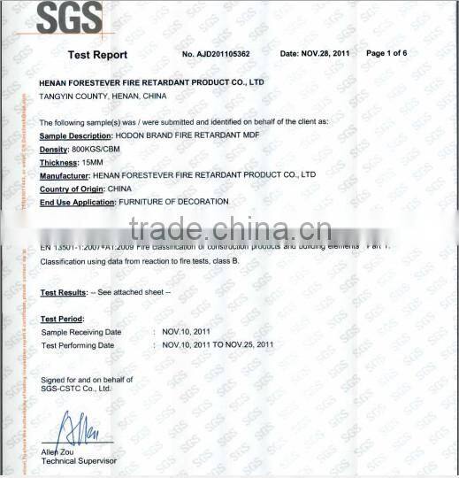 High Quality SGS/CE MDF Fireproof sound absorbing panels Wall Decoration