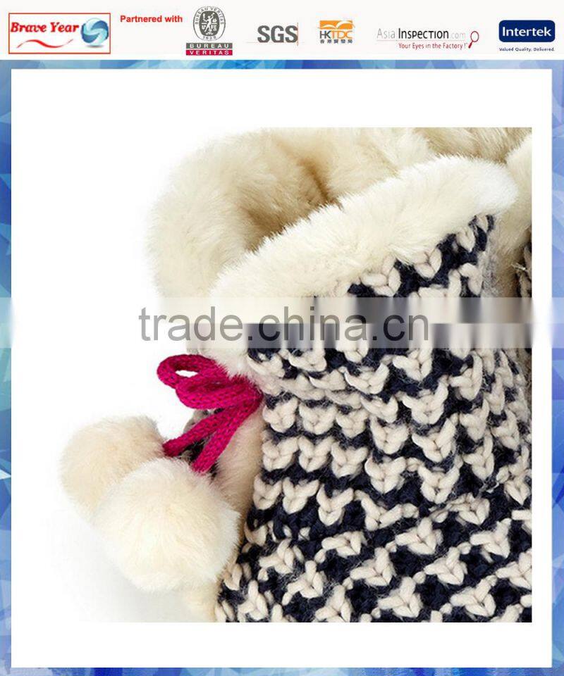 monochrome tuck stitch canadian winter boots/thermal boots/women boots 2014